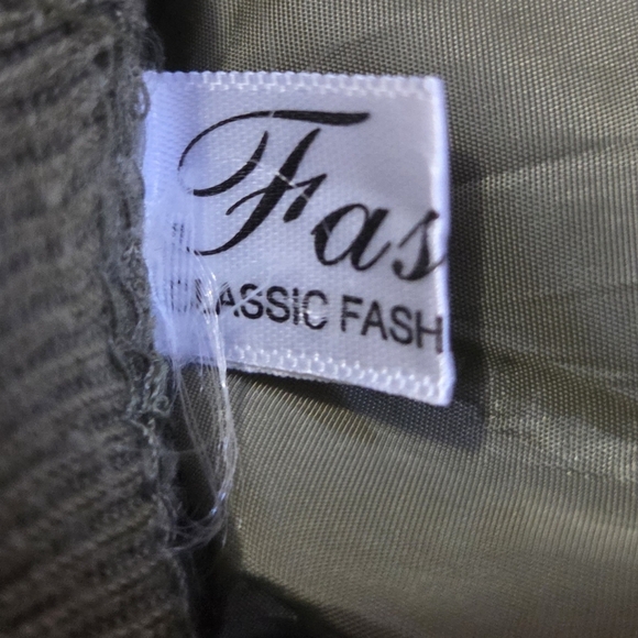 Classic Fashio  Khaki Women's Bomber Jacket With Embroidery Size Med - Picture 6 of 7